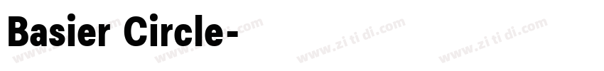 Basier Circle字体转换 Basier Circle字体转换